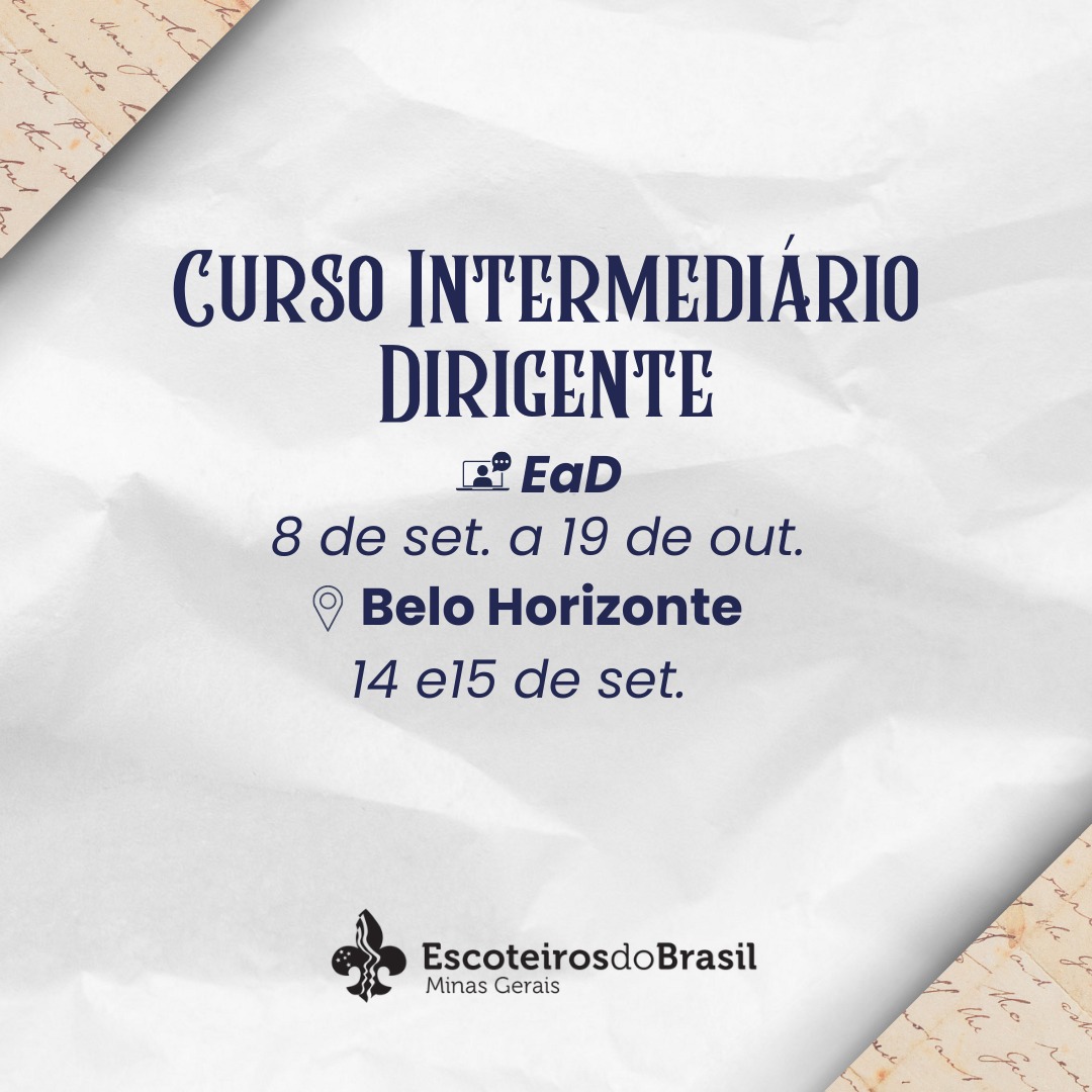 2024 - CURSO INTERMEDIÁRIO DIRIGENTE - Aut: 050/2024 - Diretor: Orlando Salgueiro 