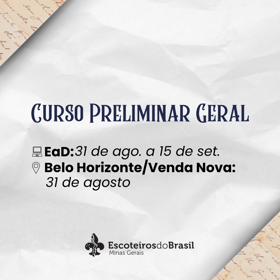 2024 - CURSO PRELIMINAR GERAL - Aut: 052/2024 - Diretor: Guilherme Ribas