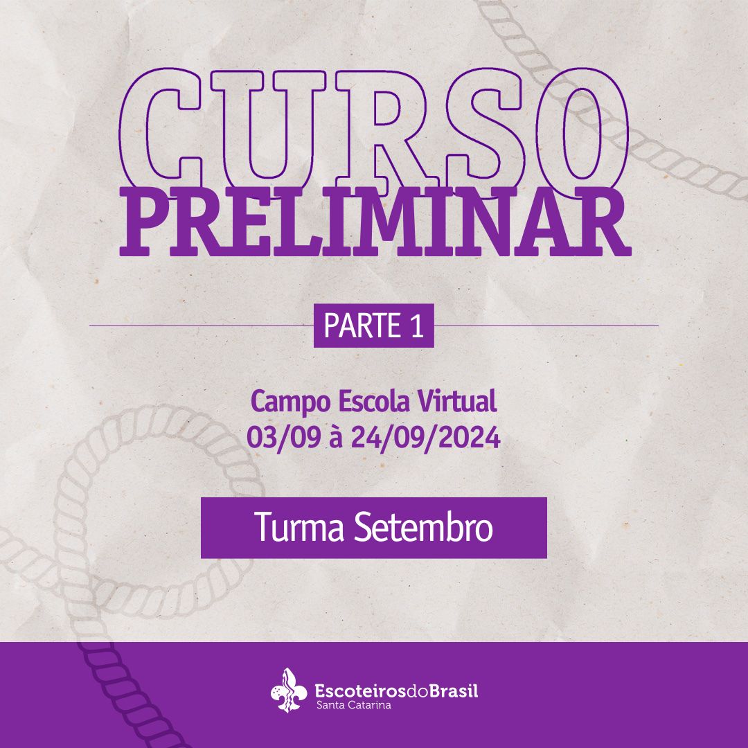 Curso Preliminar SC - Parte 1 - Turma Setembro - 2024