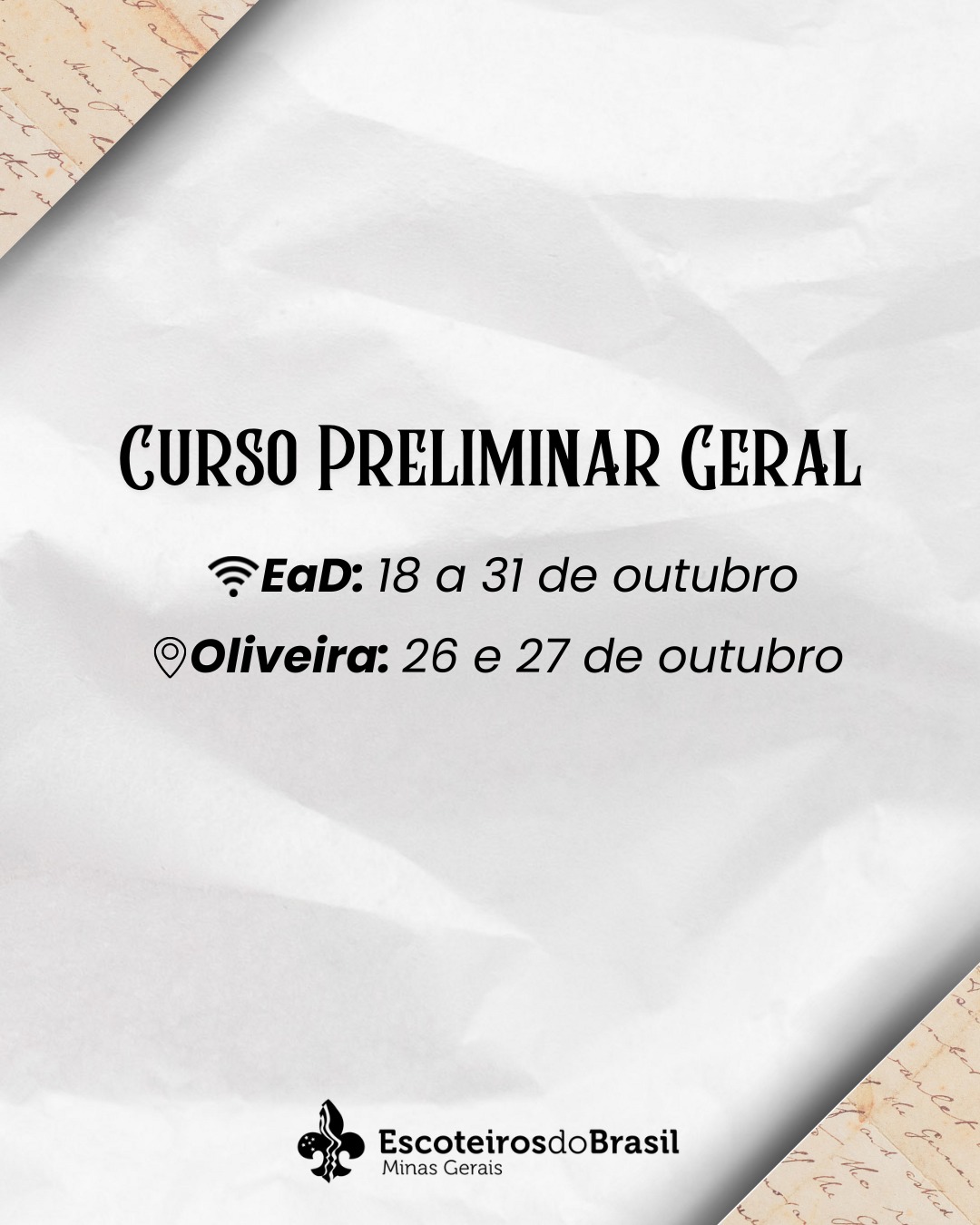 2024 - CURSO PRELIMINAR GERAL - Aut: 059/2024 - Diretor: Gildásio Pinto