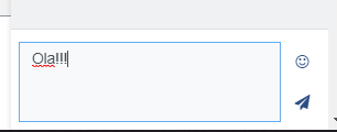 Janela do Chat, para escrever